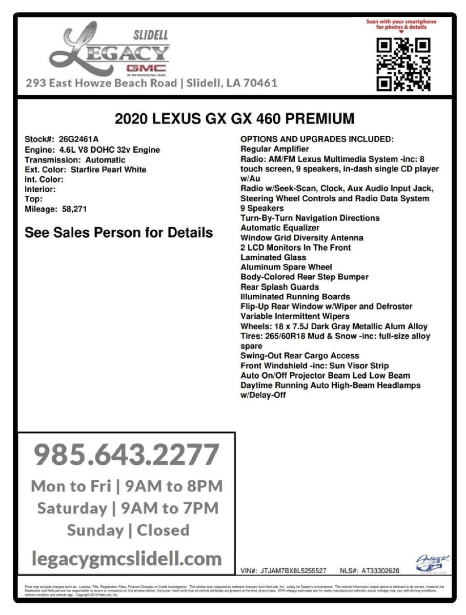 2020 Lexus GX GX 460 Premium