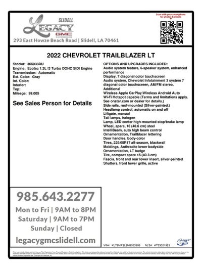2022 Chevrolet Trailblazer LT