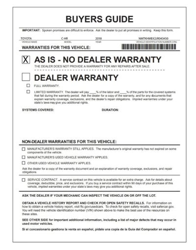 2018 Toyota C-HR XLE