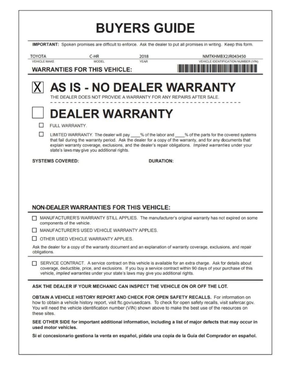 2018 Toyota C-HR XLE