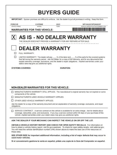 2023 Porsche Cayenne Base